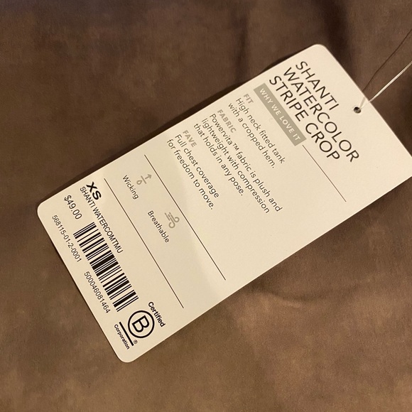 Athleta Shanti Watercolor Stripe Crop - Picture 8 of 12